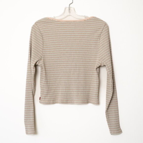Levi's Snap Button Top Long Sleeve Striped Britt - Picture 4 of 12